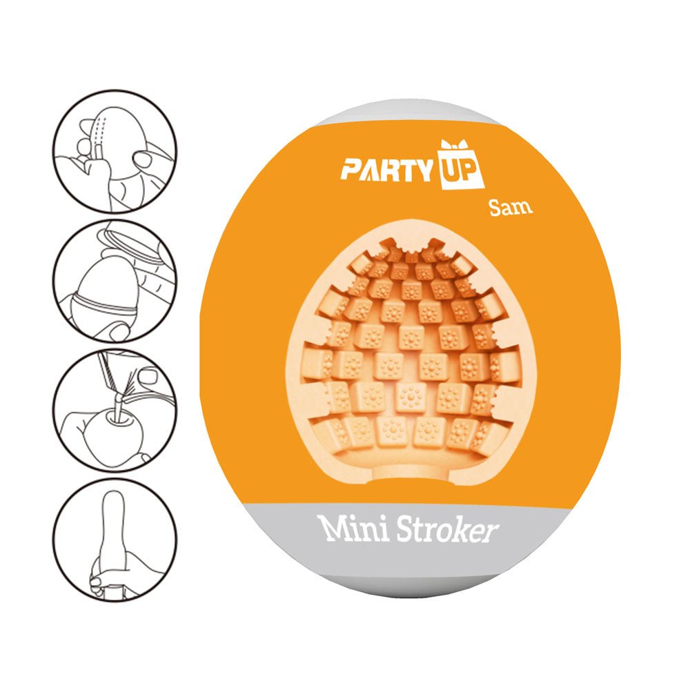 Party Up SAM Mini Stroker - Flesh Mini Stroker - Mr and Mrs D's