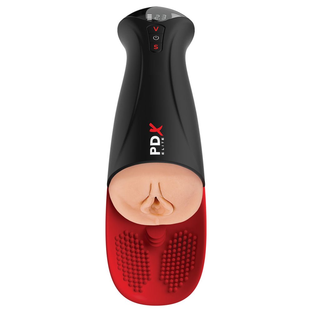 PDX Elite Fap - O - Matic Pro XL Auto Stroker Masturbator - Light - Flesh USB Rechargeable - Mr and Mrs D's