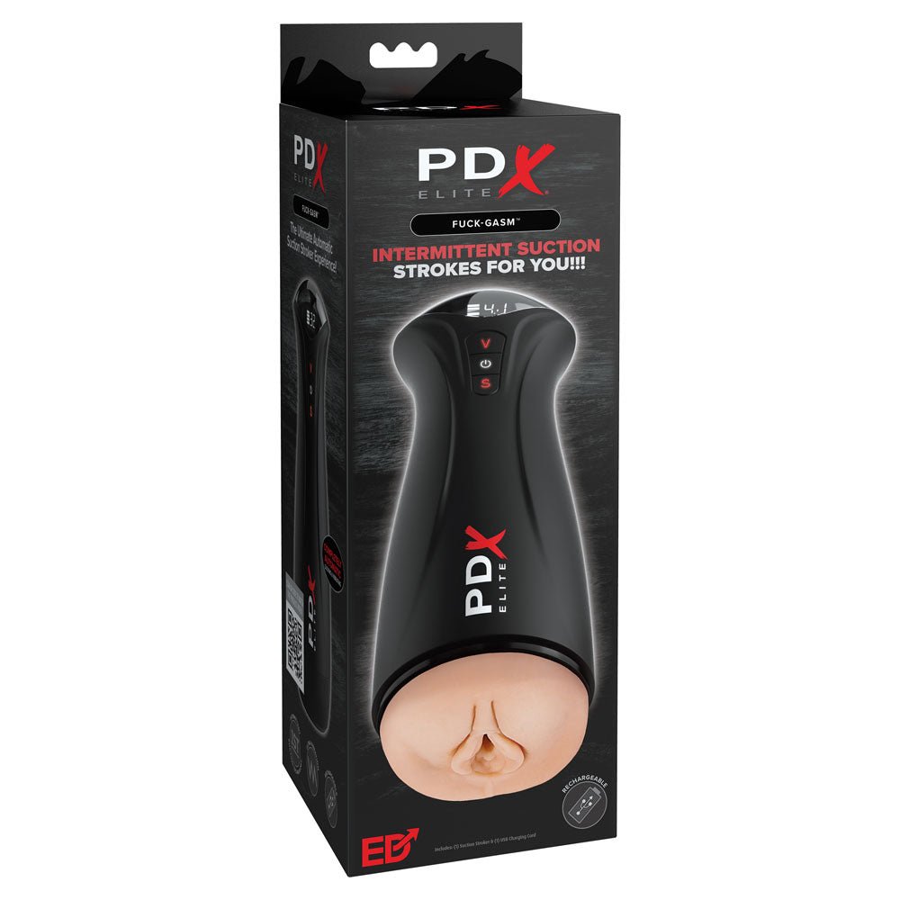 PDX Elite Fuck - Gasm - Flesh Sucking & Vibrating Auto Stroker - USB Rechargeable - MASTURBATORS - Mr and Mrs D's