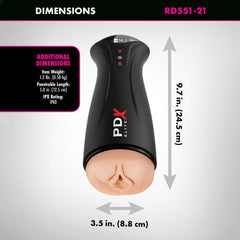 PDX Elite Fuck - Gasm - Flesh Sucking & Vibrating Auto Stroker - USB Rechargeable - MASTURBATORS - Mr and Mrs D's