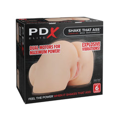 PDX Elite Shake That Ass Vibrating Mega Masturbator - Flesh - Mr and Mrs D's