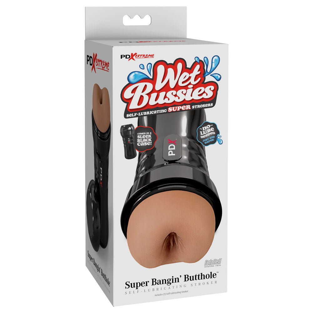 PDX Wet Bussies Super Bangin Butt - Brown Anal Stroker - Mr and Mrs D's