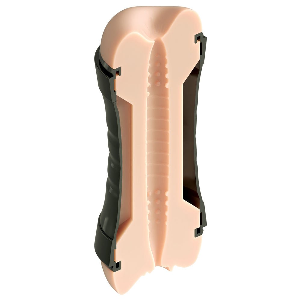 PDX Wet Pussies Super Flip - A - Pussy Over - Light - Flesh Dual Ended Stroker (Vagina & Ass) - Mr and Mrs D's