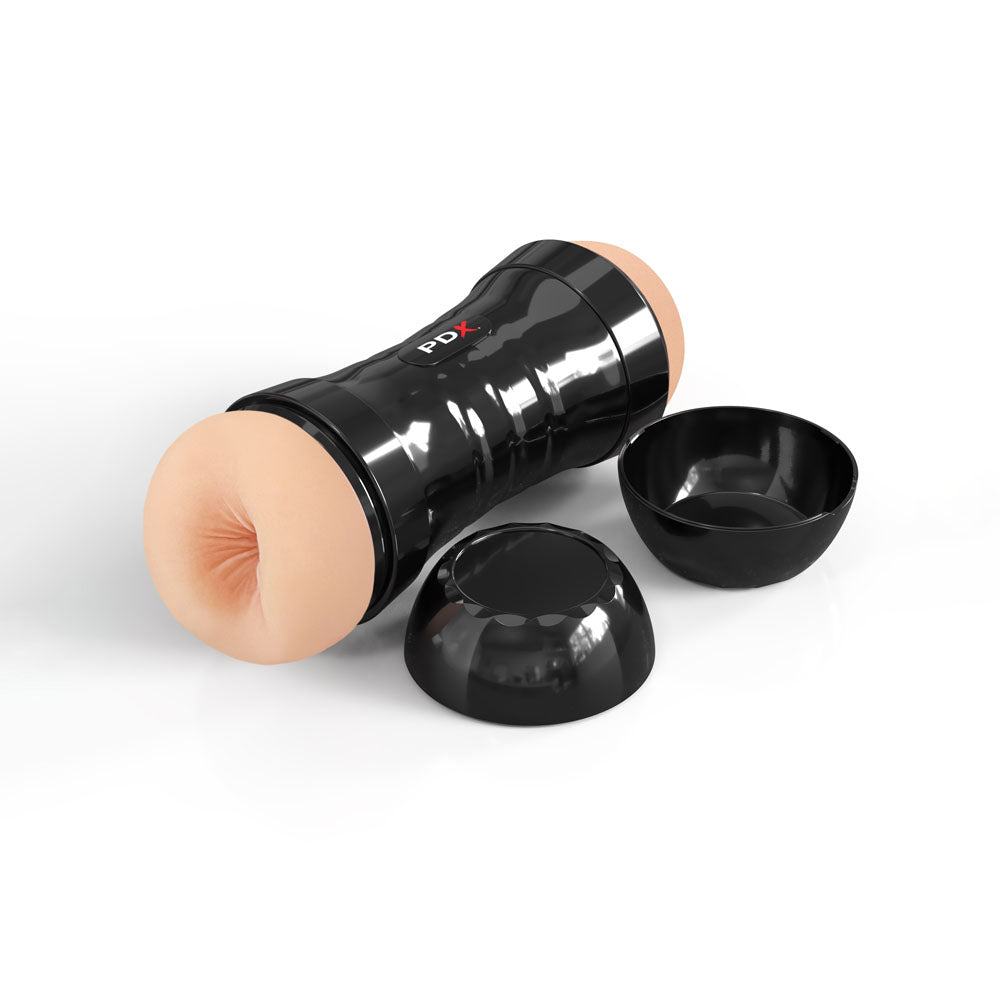 PDX Wet Pussies Super Flip - A - Pussy Over - Light - Flesh Dual Ended Stroker (Vagina & Ass) - Mr and Mrs D's