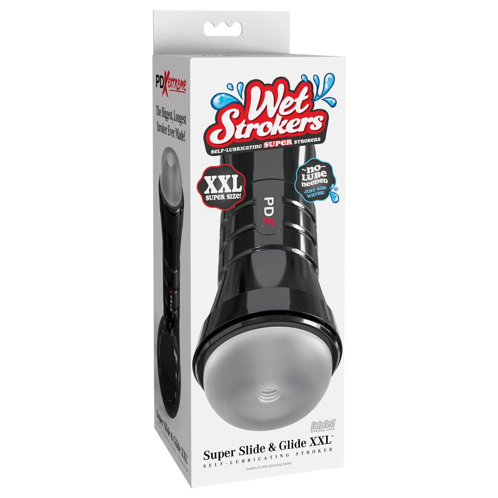 PDX Wet Pussies - Super Slide & Glide XXL - Clear Stroker Masturbator - MASTURBATORS - Mr and Mrs D's