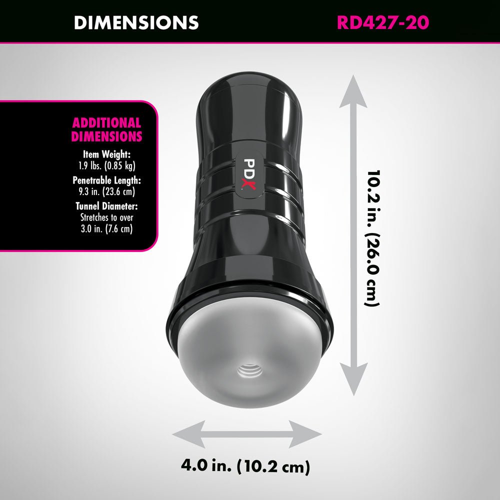 PDX Wet Pussies - Super Slide & Glide XXL - Clear Stroker Masturbator - MASTURBATORS - Mr and Mrs D's