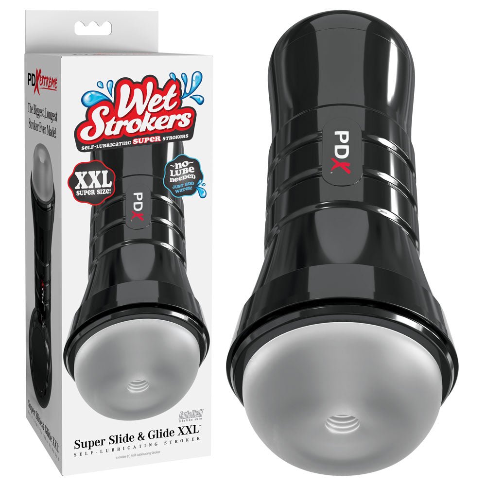 PDX Wet Pussies - Super Slide & Glide XXL - Clear Stroker Masturbator - Mr and Mrs D's