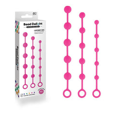 - Pink Anal Beads - Set of 3 Sizes - Mr and Mrs D's