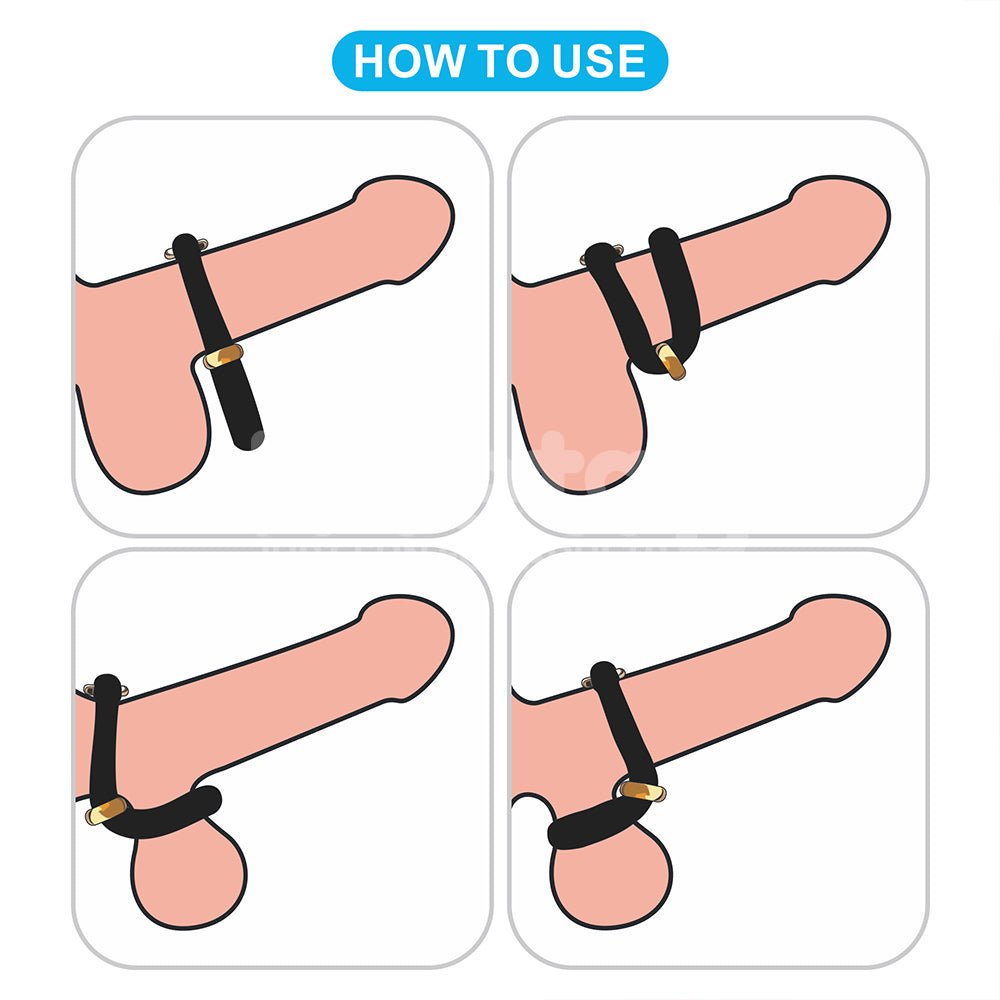 Pinnacle Pro Anyfit Stretcher - Black Adjustable Cock Ring - COCK RINGS - Mr and Mrs D's