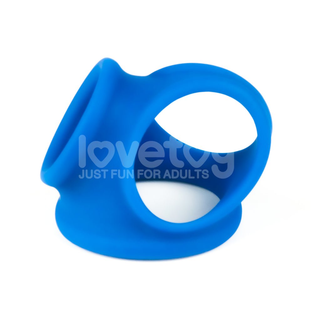 Pinnacle Pro Trio Grip Enhancer - Blue Cock & Balls Ring - COCK RINGS - Mr and Mrs D's