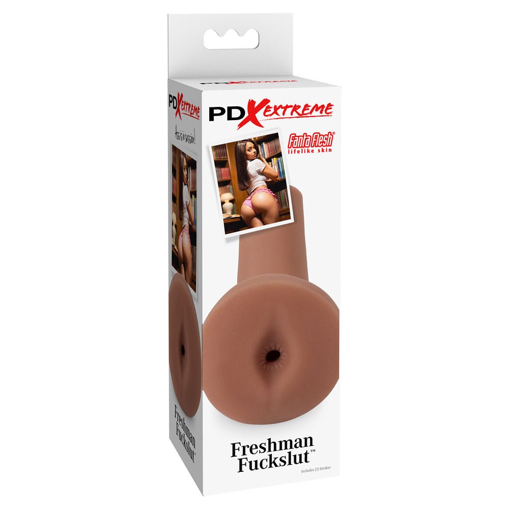 Pipedream Extreme Toyz Freshman Fuckslut - Brown - Brown Ass Stroker - MASTURBATORS - Mr and Mrs D's