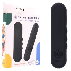 Pivot Flat Bullet - Black - Black 10.2 cm USB Rechargeable Bullet - Mr and Mrs D's
