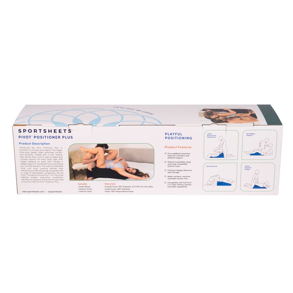 Pivot Positioner Plus - Black XL Foam Position Cushion - BONDAGE - TOYS - Mr and Mrs D's