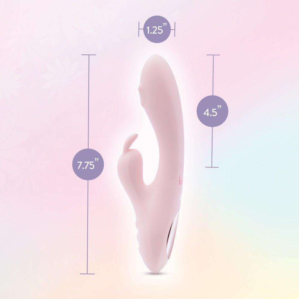 Play With Me - Fairy Flutter - Pink 19.7 cm USB Rechargeable Rabbit Vibrator - VIBRATORS - Mr and Mrs D's