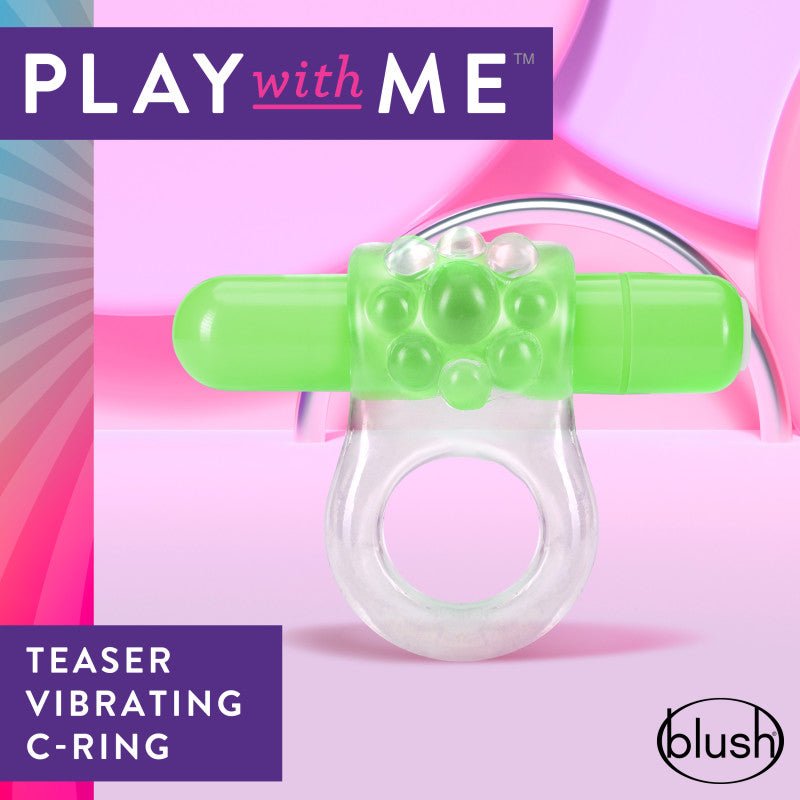 Play With Me Teaser Vibrating Cock Ring - G - COCK RINGS - Mr and Mrs D's