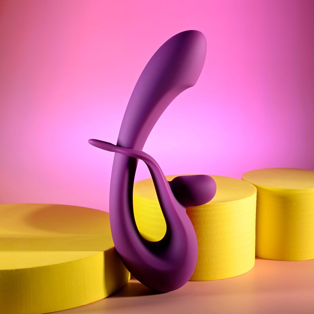 Playboy Pleasure CHA CHA SLIDE - Purple 20 cm USB Rechargeable Rabbit Vibrator - Mr and Mrs D's