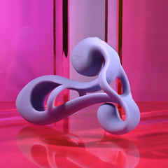 Playboy Pleasure FANTASY CAGE - Purple USB Rechargeable Vibrating Penis Sleeve - SLEEVES - Mr and Mrs D's