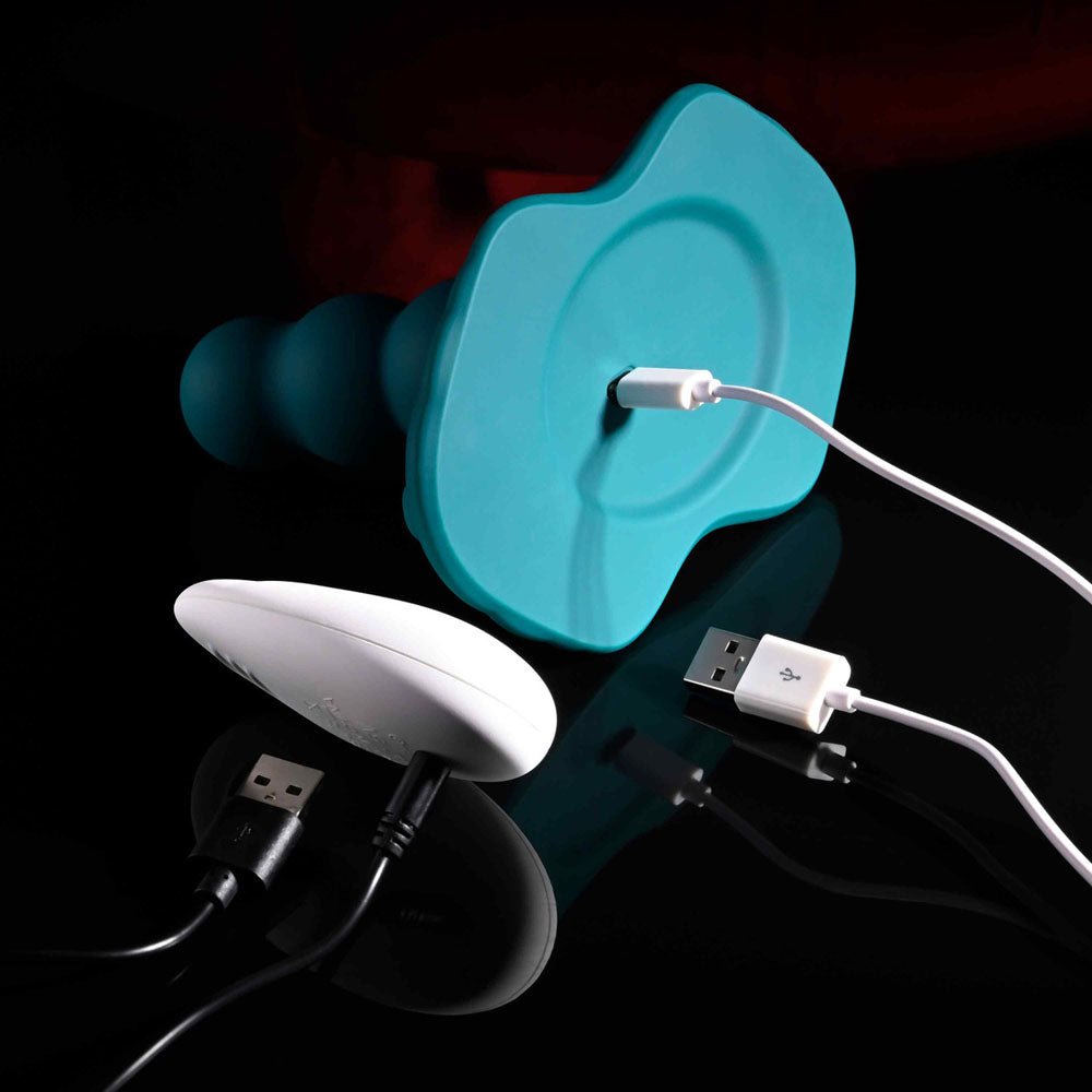 Playboy Pleasure HAVE A SEAT - Green USB Rechargeable Rideable Vibrator and Grinder Pad with Remote - Mr and Mrs D's