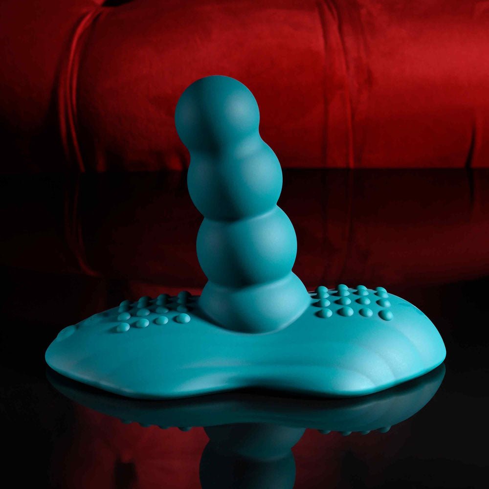 Playboy Pleasure HAVE A SEAT - Green USB Rechargeable Rideable Vibrator and Grinder Pad with Remote - Mr and Mrs D's