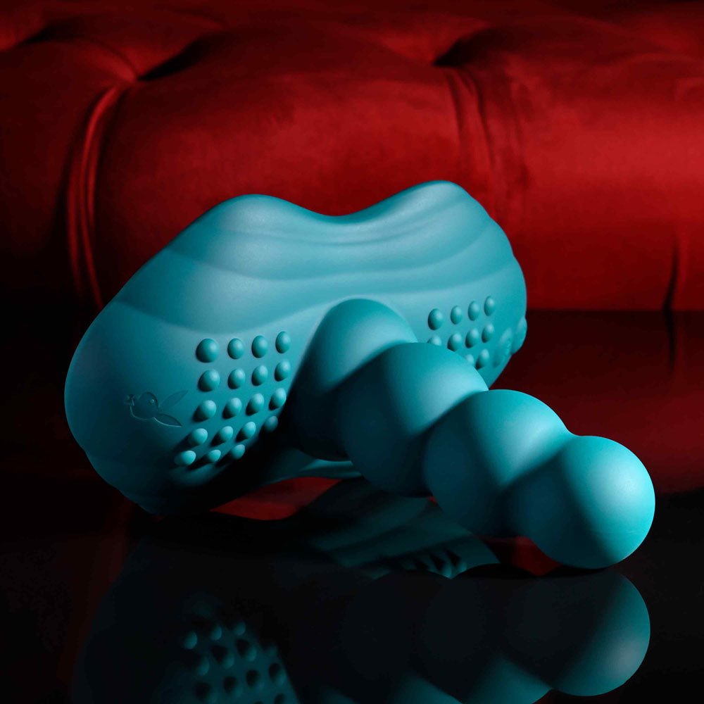 Playboy Pleasure HAVE A SEAT - Green USB Rechargeable Rideable Vibrator and Grinder Pad with Remote - Mr and Mrs D's