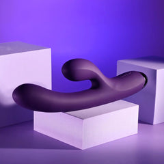 Playboy Pleasure NEW CRUSH - Purple 20.6 cm USB Rechargeable Rabbit Vibrator - VIBRATORS - Mr and Mrs D's