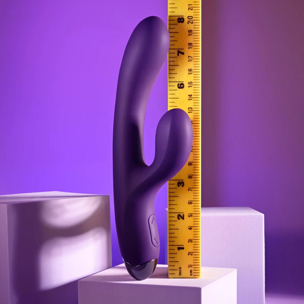 Playboy Pleasure NEW CRUSH - Purple 20.6 cm USB Rechargeable Rabbit Vibrator - VIBRATORS - Mr and Mrs D's