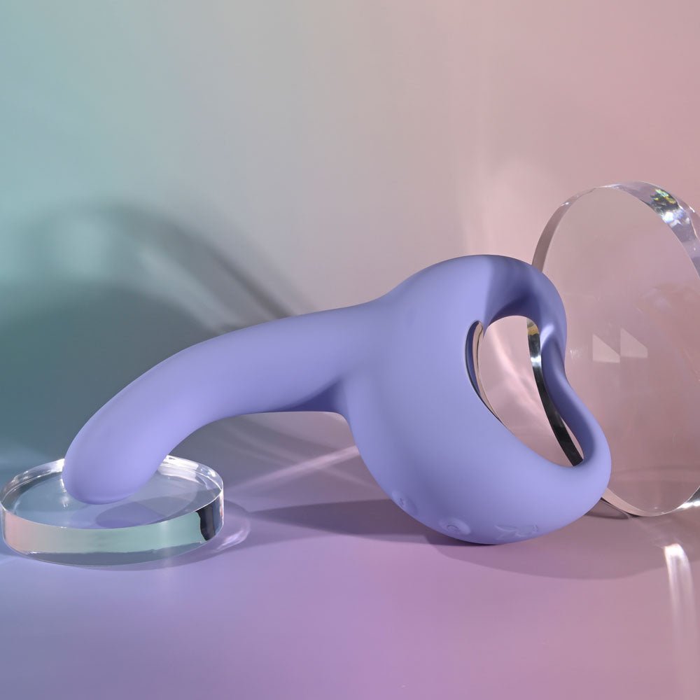 Playboy Pleasure NICE TO MEET YOU - Purple 19.5 cm USB Rechargeable Vibrator - Mr and Mrs D's