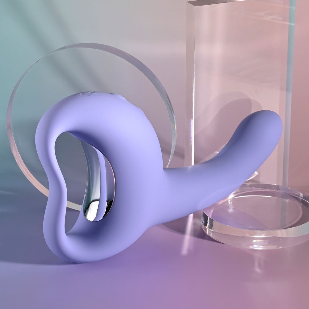 Playboy Pleasure NICE TO MEET YOU - Purple 19.5 cm USB Rechargeable Vibrator - Mr and Mrs D's
