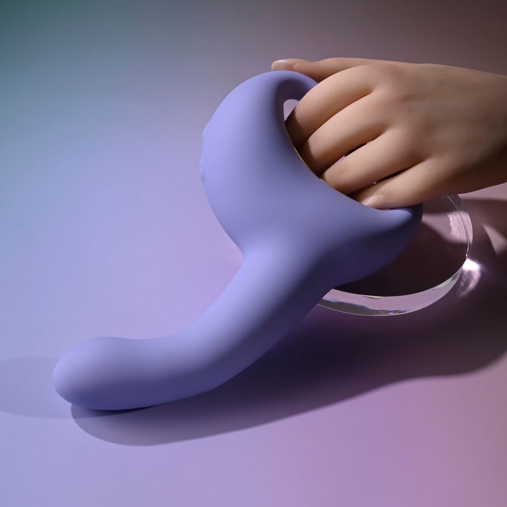 Playboy Pleasure NICE TO MEET YOU - Purple 19.5 cm USB Rechargeable Vibrator - Mr and Mrs D's