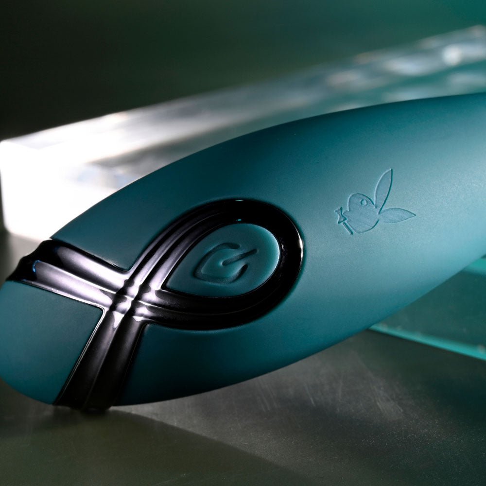 Playboy Pleasure PINPOINT PERFECTION - Green 19.3 cm USB Rechargeable Poseable Vibrator - VIBRATORS - Mr and Mrs D's