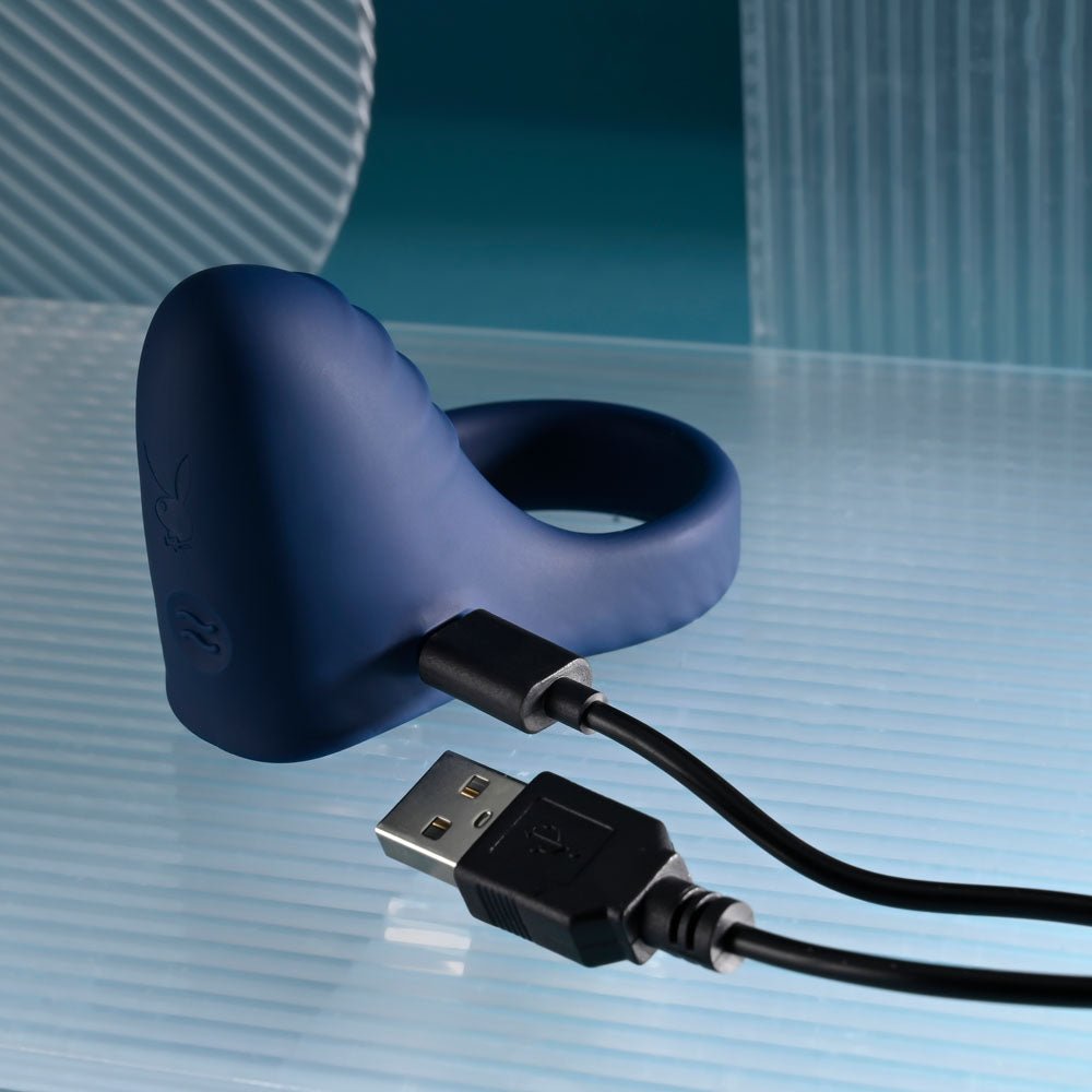 Playboy Pleasure PLEASURE POINT Vibrating Penis Ring - COCK RINGS - Mr and Mrs D's