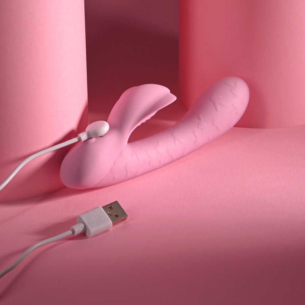 Playboy Pleasure RABBIT PARTY Rabbit Vibrator - Pink 15.2 cm USB Rechargeable - VIBRATORS - Mr and Mrs D's