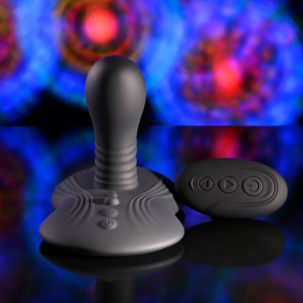 Playboy Pleasure SITTIN & SPINNIN - Spinning Vibrator & Grinder Pad with Remote Black USB Rechargeable - Mr and Mrs D's