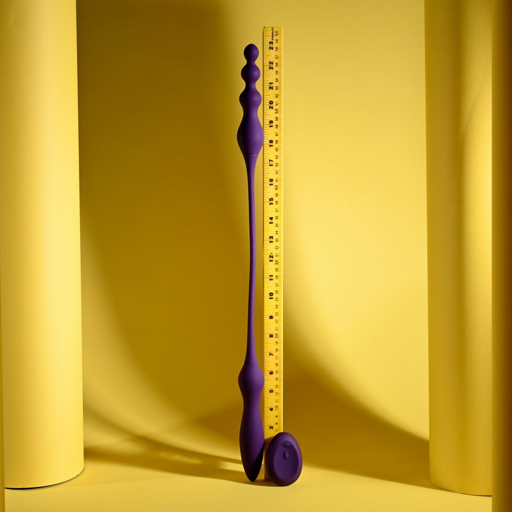 Playboy Pleasure THIS & THAT Flexible Dual Ended Vibrator - Purple 60 cm USB Rechargeable - VIBRATORS - Mr and Mrs D's