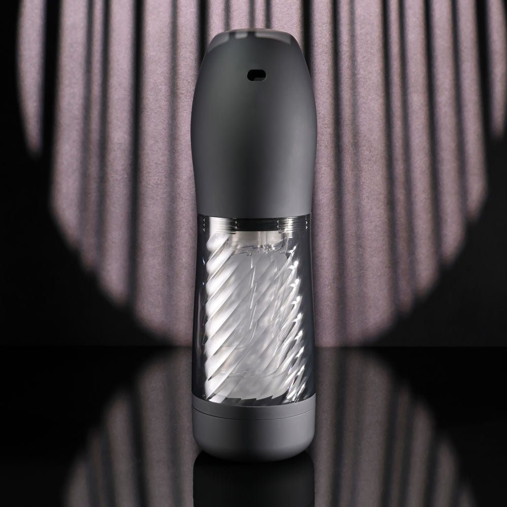 Playboy Pleasure WHIRLWIND - Clear USB Rechargeable Thrusting and Spinning Auto Stroker - MASTURBATORS - Mr and Mrs D's