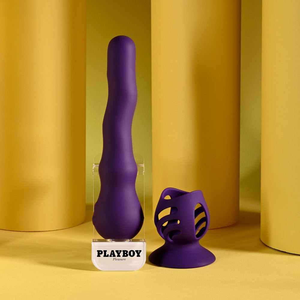 Playboy Pleasure WIGGLE IT Wiggling Vibrator - Purple 23.9 cm USB Rechargeable - VIBRATORS - Mr and Mrs D's