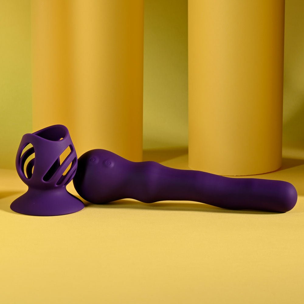 Playboy Pleasure WIGGLE IT Wiggling Vibrator - Purple 23.9 cm USB Rechargeable - VIBRATORS - Mr and Mrs D's