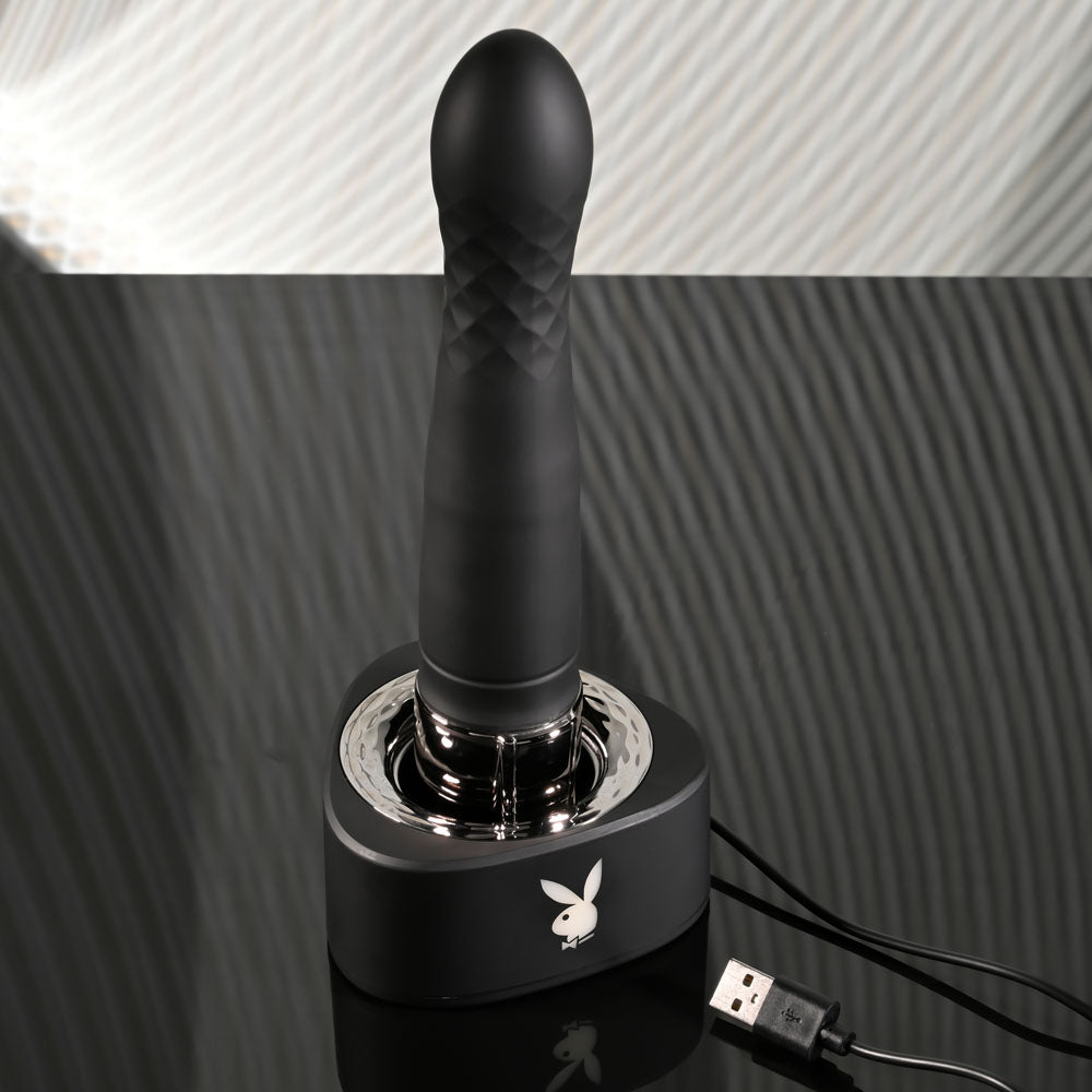 Playboy Pleasure Zone Thrusting Vibrator - VIBRATORS - Mr and Mrs D's