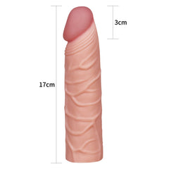 Pleasure X - Tender 1'' Sleeve - Flesh 2.5 cm (1'') Penis Extension Sleeve - SLEEVES - Mr and Mrs D's