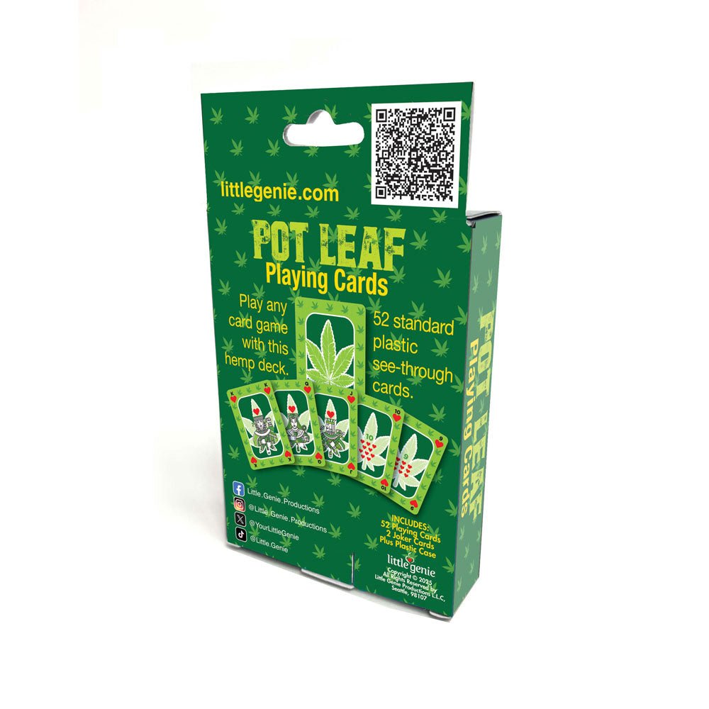 Pot Leaf Playing Cards - Waterproof Novelty Playing Cards - GAMES - Mr and Mrs D's