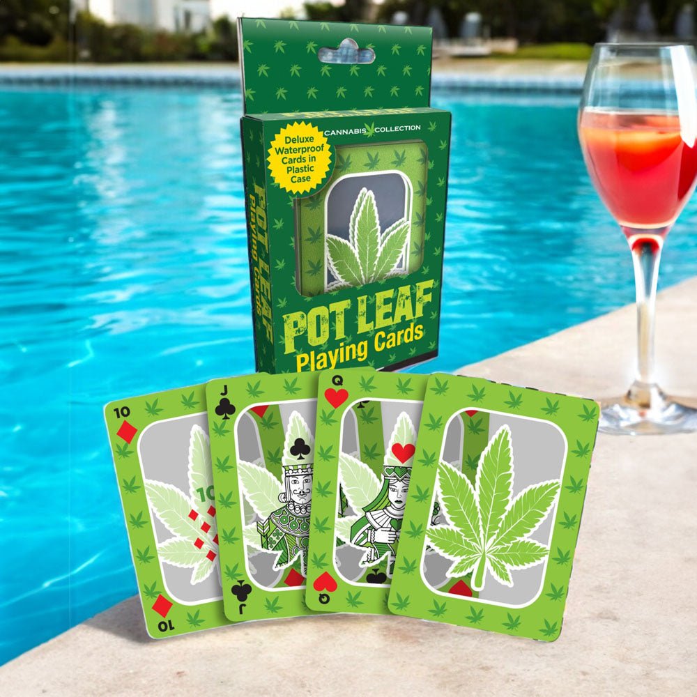 Pot Leaf Playing Cards - Waterproof Novelty Playing Cards - GAMES - Mr and Mrs D's
