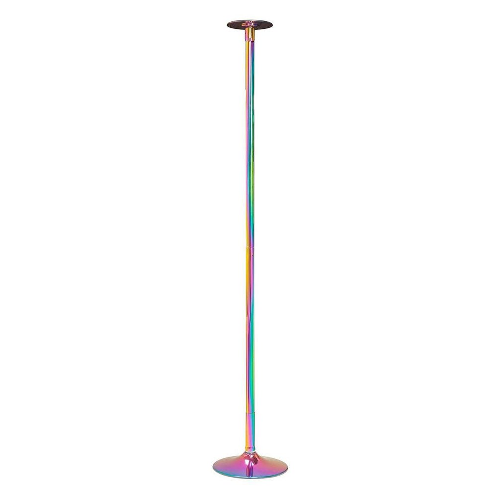Multicolored pole on a white background