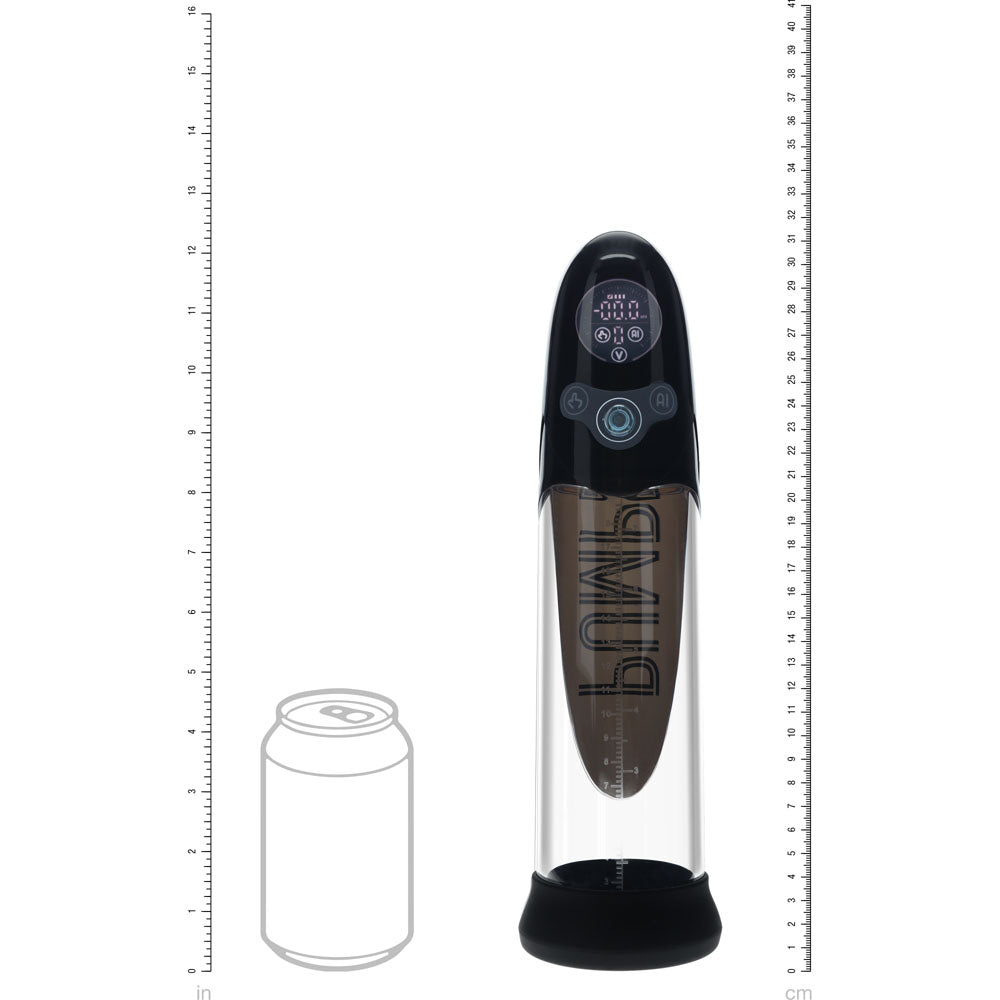 PUMPED Aqua - Pro AI - Enabled Submersible Auto Penis Pump - Black - Black/Clear USB Rechargeable - Mr and Mrs D's