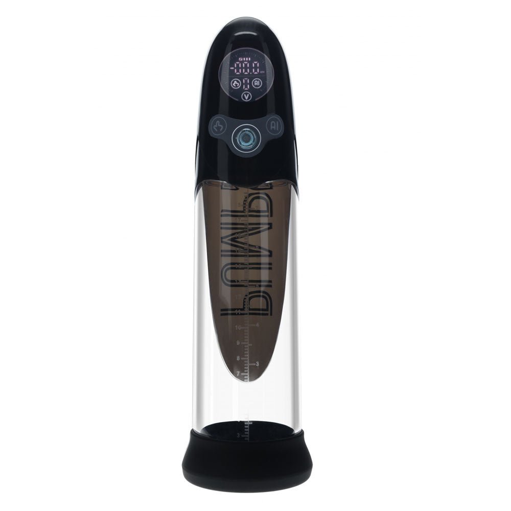 PUMPED Aqua - Pro AI - Enabled Submersible Auto Penis Pump - Black - Black/Clear USB Rechargeable - Mr and Mrs D's