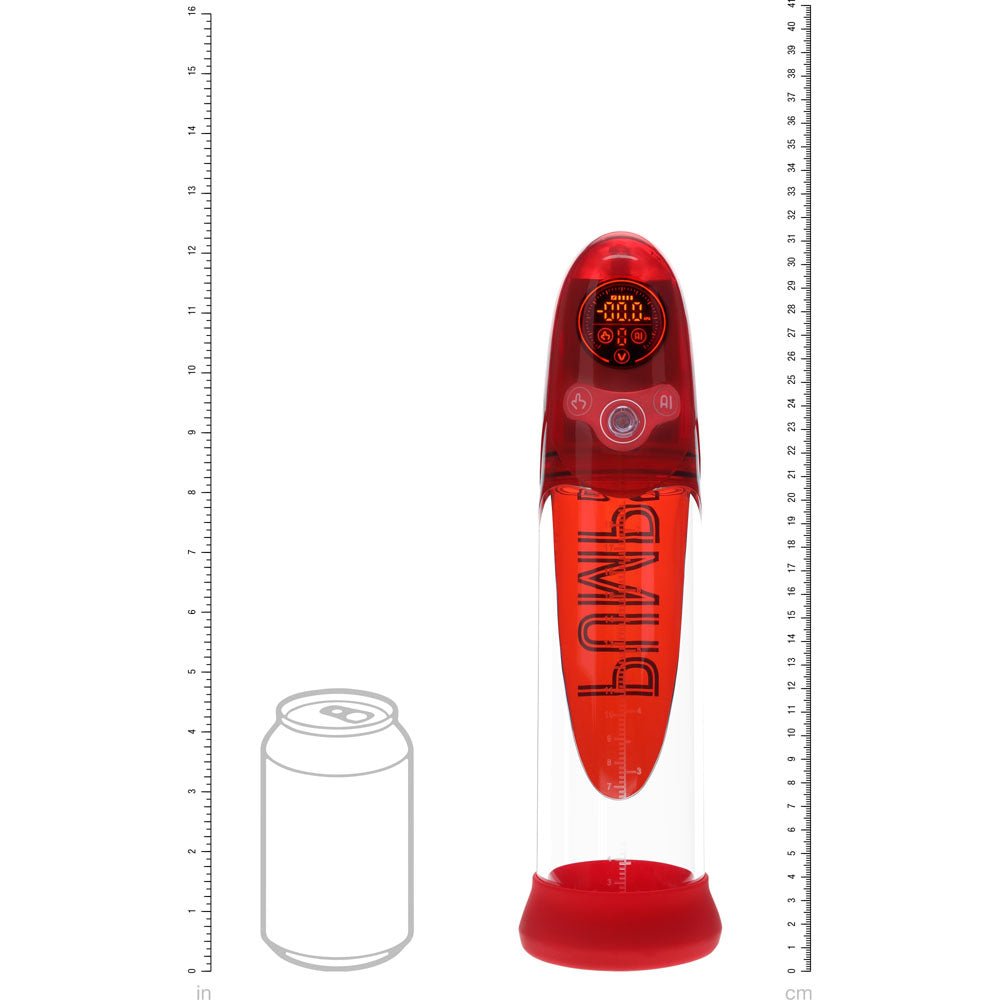 PUMPED Aqua - Pro Auto AI - Enabled Submersible Penis Pump - Red USB Rechargeable - Mr and Mrs D's