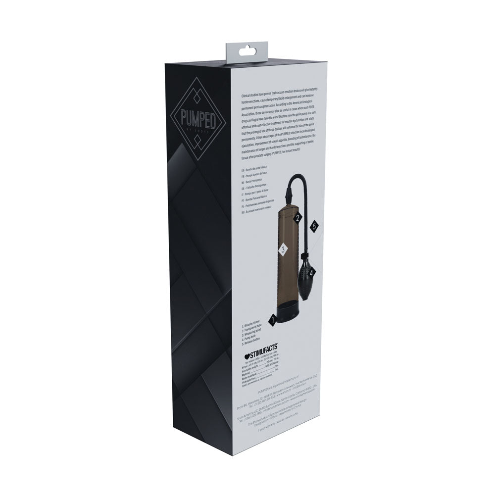 PUMPED Basic Pump 1 - Black - Black Penis Pump - PUMPS - Mr and Mrs D's