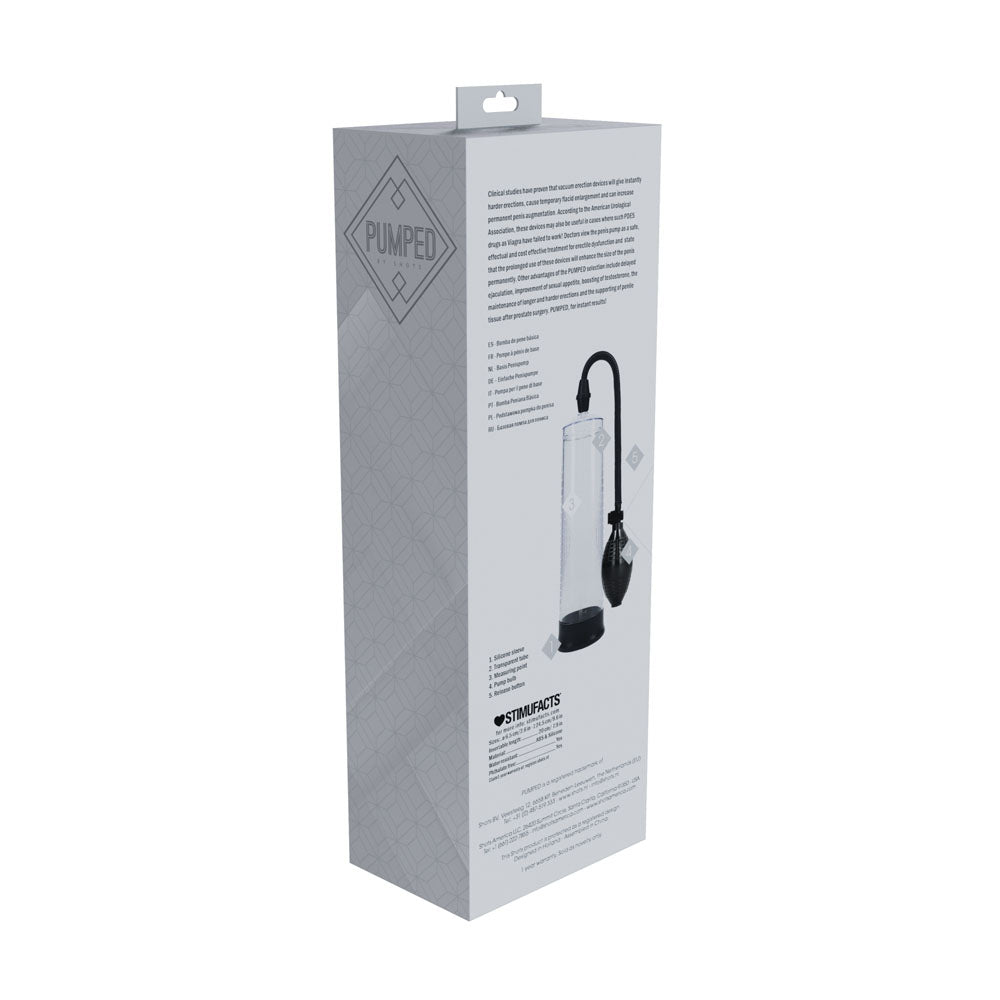 PUMPED Basic Pump 1 - Transparent - Clear Penis Pump - PUMPS - Mr and Mrs D's