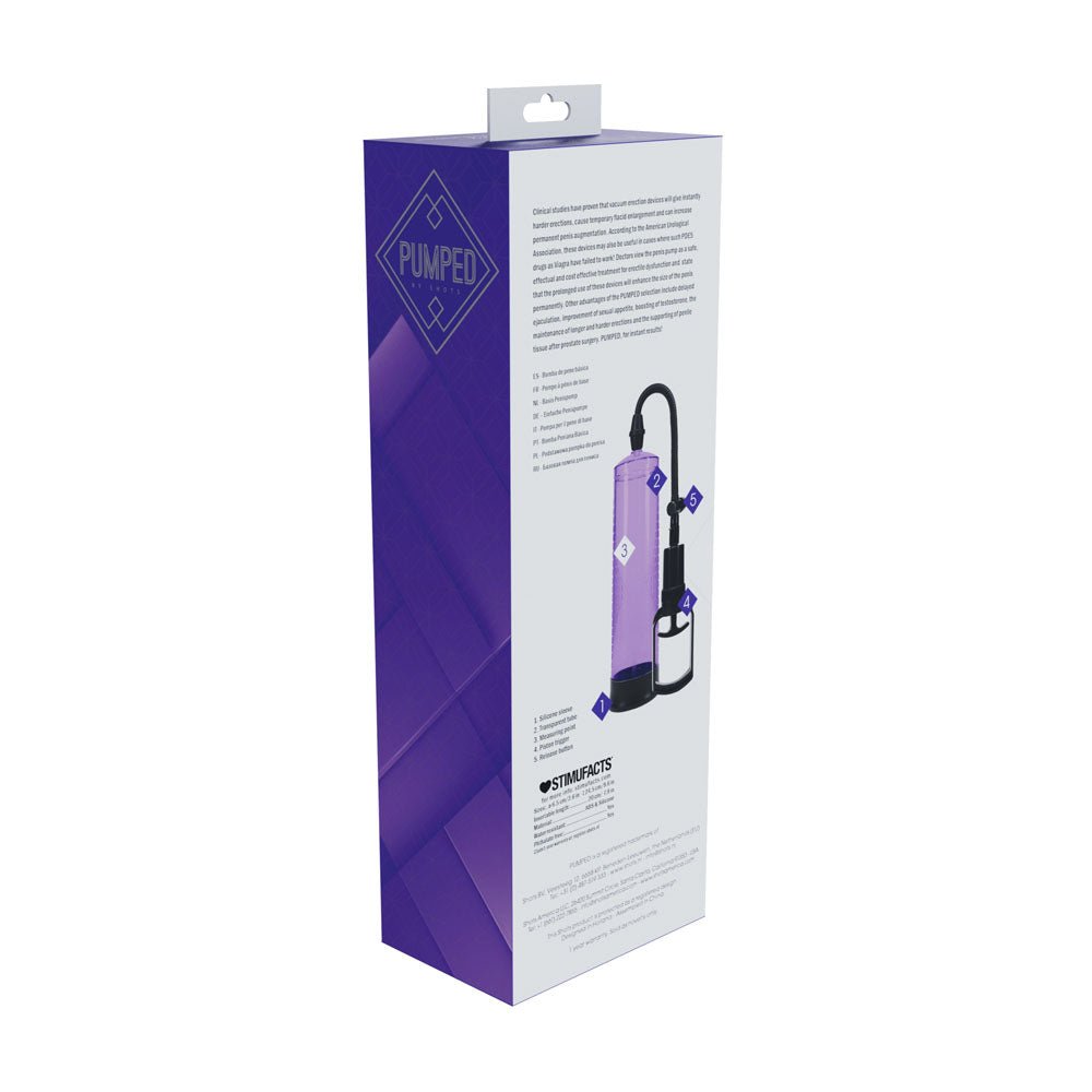 PUMPED Basic Pump 2 - Purple Penis Pump - PUMPS - Mr and Mrs D's