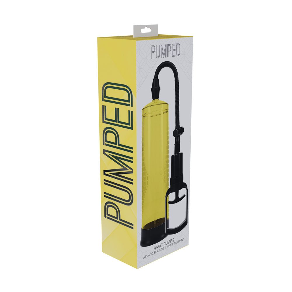 PUMPED Basic Pump 2 - Yellow - Yellow Penis Pump - PUMPS - Mr and Mrs D's