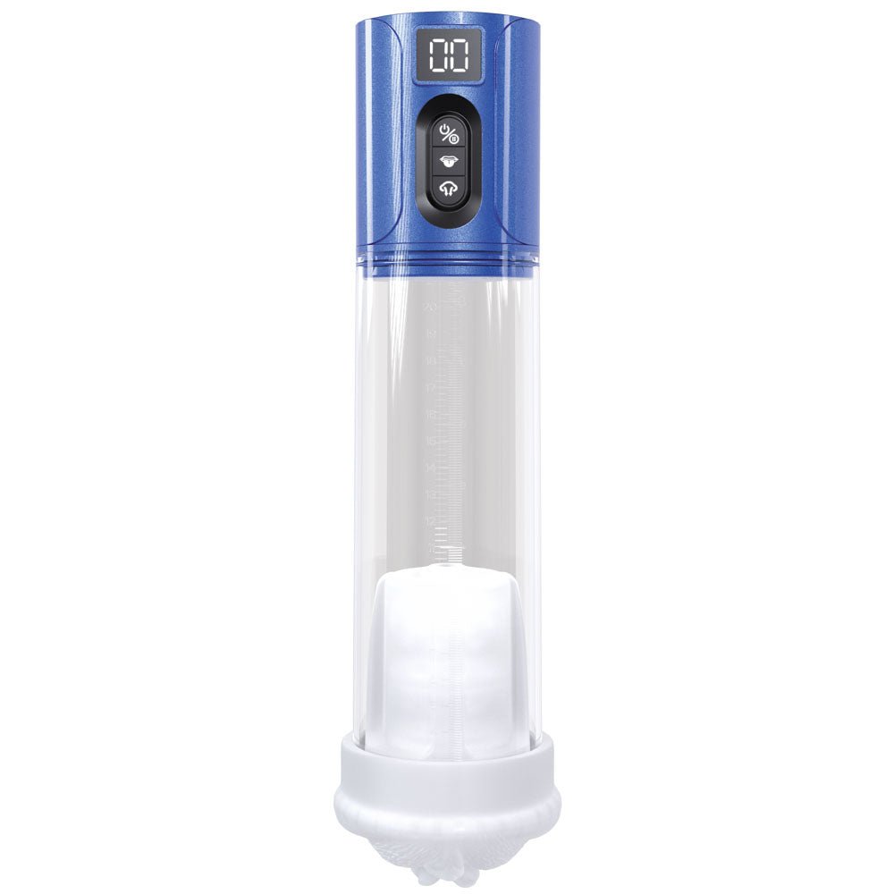 PUMPED HyperLift - Auto Penis Pump - Blue Metallic Blue/Clear USB Rechargeable - Mr and Mrs D's